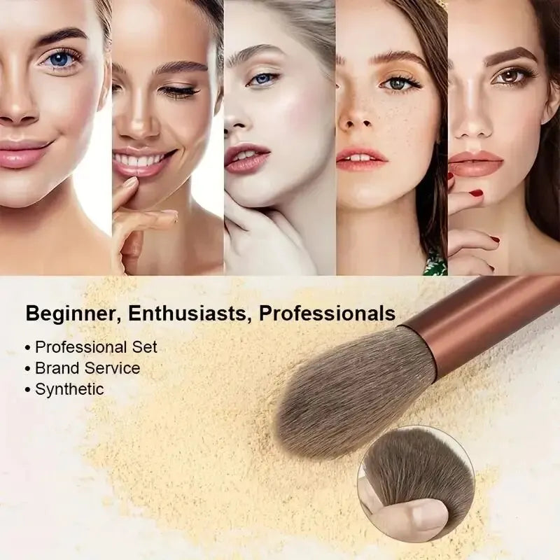 Conjunto de pincéis de maquiagem profissional