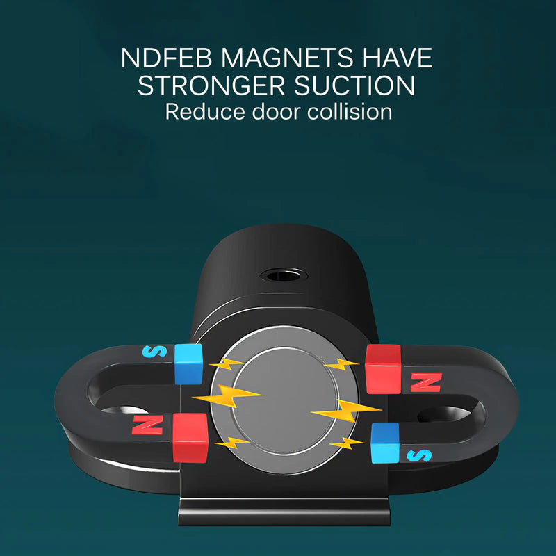 Batente de porta magnético ajustável aço inoxidável