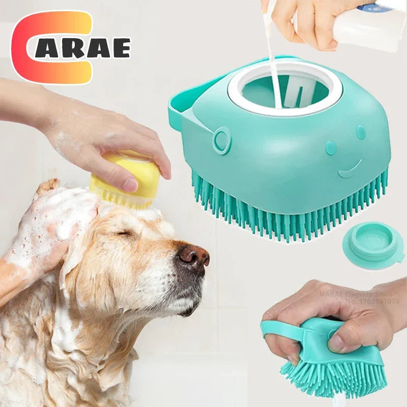 Escova de banho  e massagem para pets